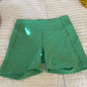 Green outdoor voices athletic shorts